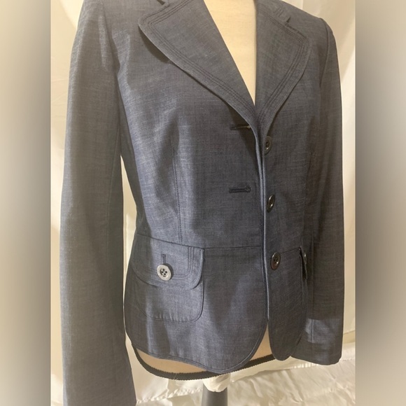 LOFT DENIM LIKE BLAZER SIZE 4 - Picture 9 of 14